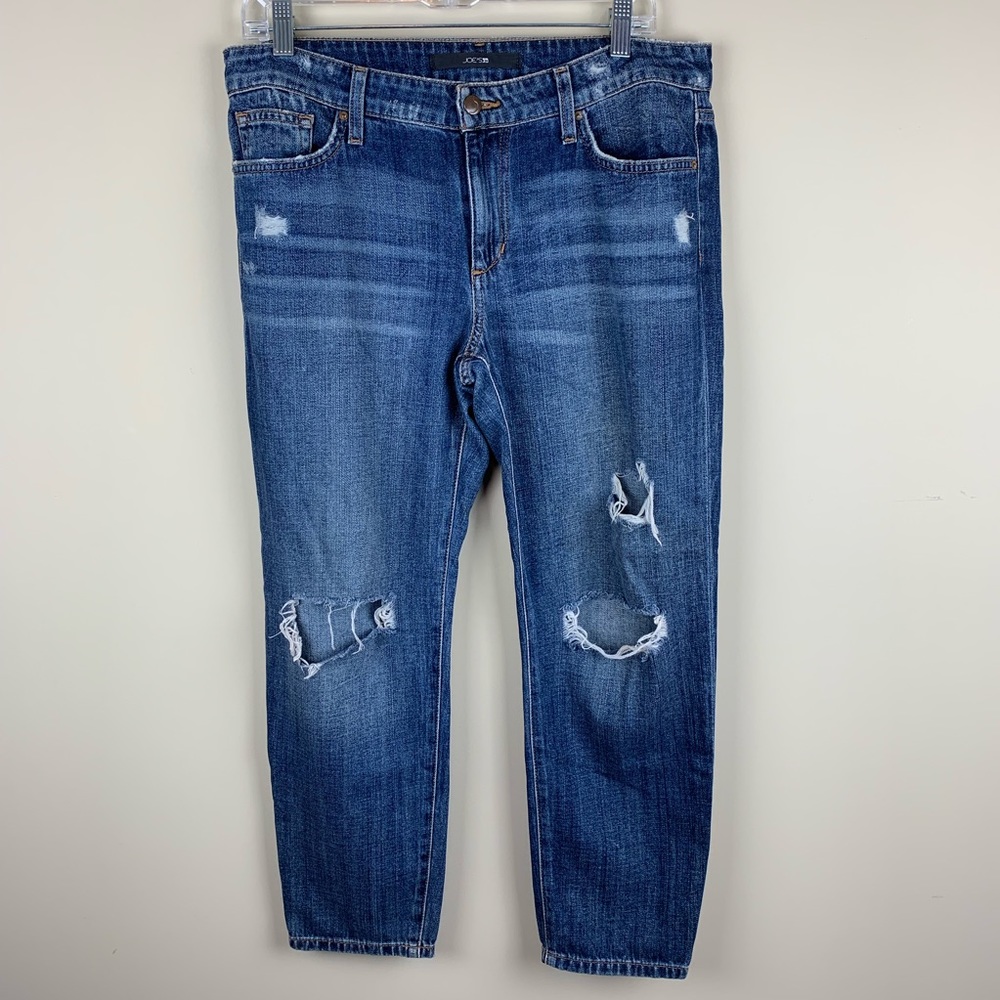 Joe’s “Aura” cropped distressed boyfriend jeans - Picture 2 of 8